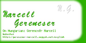 marcell gerencser business card