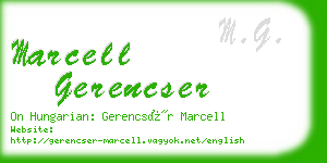 marcell gerencser business card